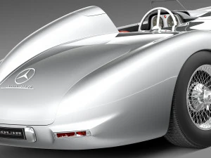 Mercedes-Benz 300 SLR 1955 Spider 3D Model