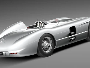 Mercedes-Benz 300 SLR 1955 Spider 3D Model
