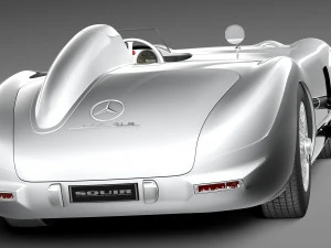 Mercedes-Benz 300 SLR 1955 Spider 3D Model