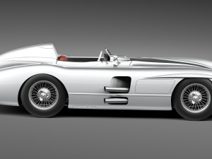 Mercedes-Benz 300 SLR 1955 Spider 3D Model