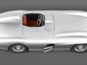 Mercedes-Benz 300 SLR 1955 Spider 3D Model