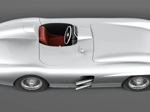 Mercedes-Benz 300 SLR 1955 Spider 3D Model