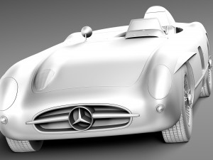 Mercedes-Benz 300 SLR 1955 Spider 3D Model