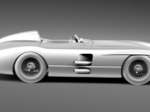 Mercedes-Benz 300 SLR 1955 Spider 3D Model