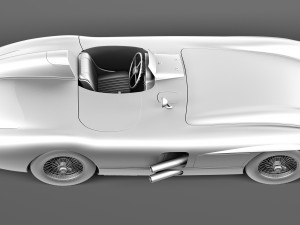 Mercedes-Benz 300 SLR 1955 Spider 3D Model