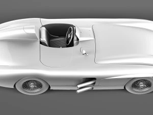 Mercedes-Benz 300 SLR 1955 Spider 3D Model