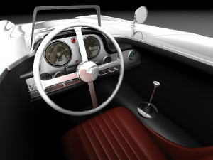 Mercedes-Benz 300 SLR 1955 Spider 3D Model