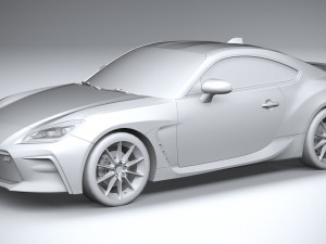 Toyota GR 86 2022 LowPoly 3D Model