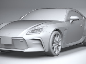 Toyota GR 86 2022 LowPoly 3D Model