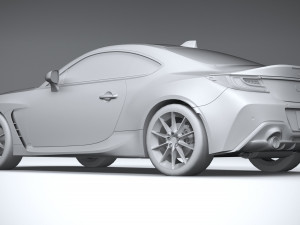 Toyota GR 86 2022 LowPoly 3D Model