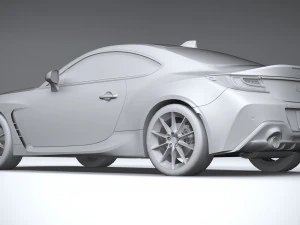 Toyota GR 86 2022 LowPoly 3D Model