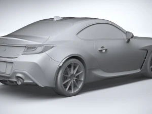 Toyota GR 86 2022 LowPoly 3D Model