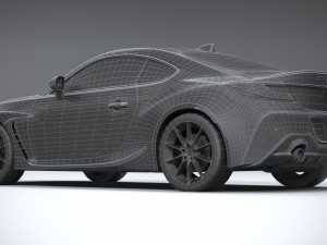 Toyota GR 86 2022 LowPoly 3D Model