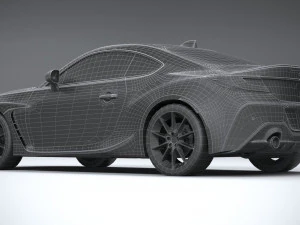 Toyota GR 86 2022 LowPoly 3D Model