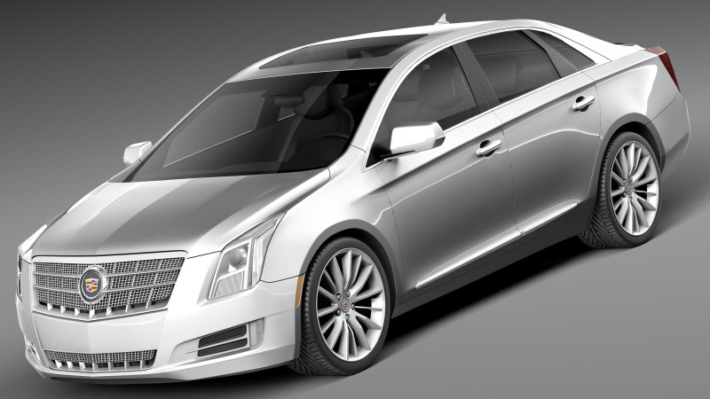 Cadillac XTS 2013 Modèle 3D .c4d .max .obj .3ds .fbx .stl .blend 