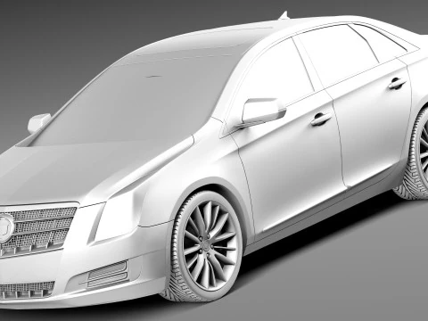 Cadillac XTS 2013 3D Model
