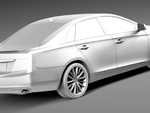 Cadillac XTS 2013 3D Model