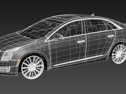 Cadillac XTS 2013 3D Модель