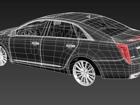 Cadillac XTS 2013 3D Модель
