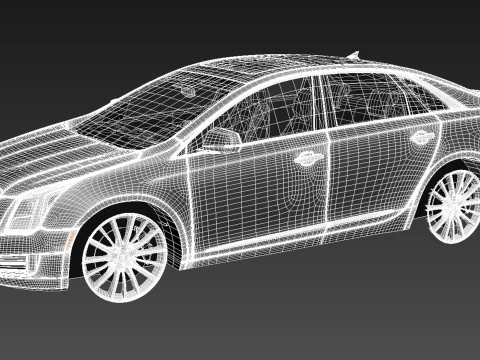 Cadillac XTS 2013 3D Model