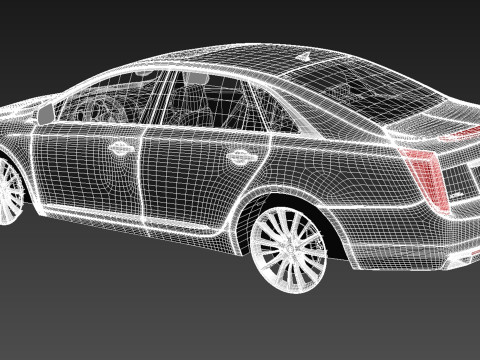 Cadillac XTS 2013 3D Модель