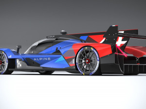 Alpine A424 LM 2024 3D-Modell