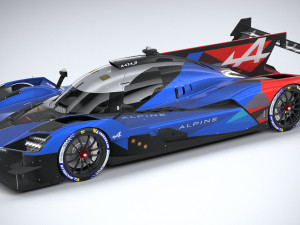 Alpine A424 LM 2024 3D-Modell