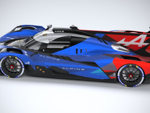 Alpine A424 LM 2024 3D-Modell