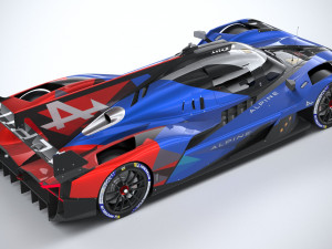 Alpine A424 LM 2024 3D-Modell