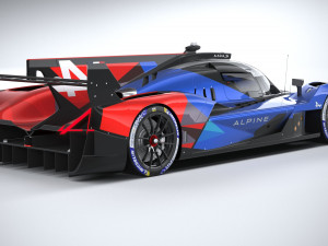 Alpine A424 LM 2024 3D-Modell