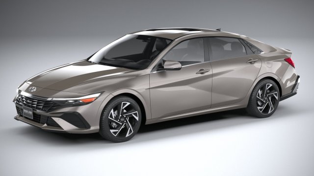 Hyundai Elantra 2024 3D 模型 .c4d .max .obj .3ds .fbx .stl .blend 