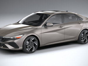 Hyundai Elantra 2024 3D 모델