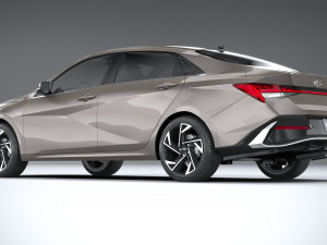 Hyundai Elantra 2024 3D 模型