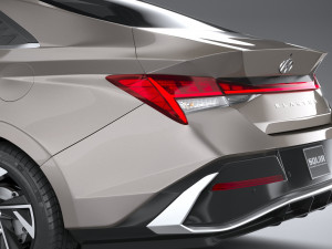 Hyundai Elantra 2024 3D 模型