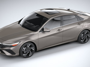 Hyundai Elantra 2024 3D 模型
