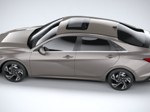 Hyundai Elantra 2024 3D 模型