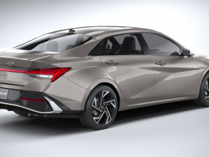 Hyundai Elantra 2024 3D 模型