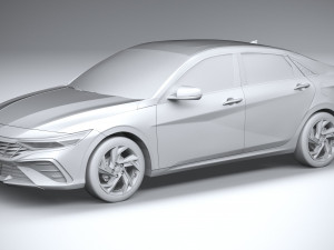 Hyundai Elantra 2024 3D 模型
