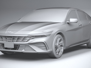 Hyundai Elantra 2024 3D 模型
