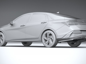 Hyundai Elantra 2024 3D 模型