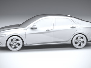 Hyundai Elantra 2024 3D 模型
