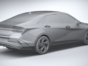 Hyundai Elantra 2024 3D 模型