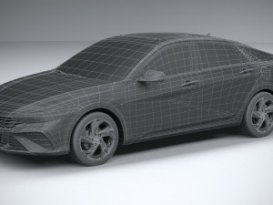 Hyundai Elantra 2024 3D 模型