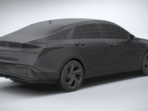 Hyundai Elantra 2024 3D 模型