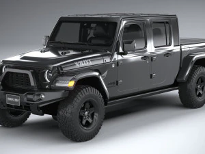 Jeep Gladiator Willys 2024 3D Model