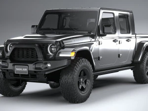 Jeep Gladiator Willys 2024 3D Model