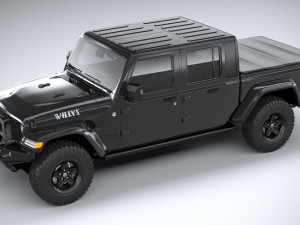 Jeep Gladiator Willys 2024 Modelo 3D