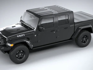 Jeep Gladiator Willys 2024 3D Model