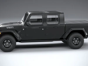 Jeep Gladiator Willys 2024 3D Model
