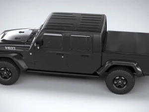 Jeep Gladiator Willys 2024 3D Model